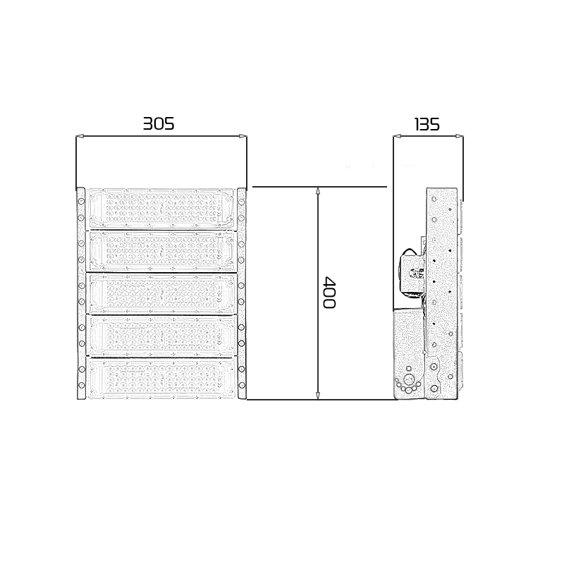 Đèn led sân tennis 250w