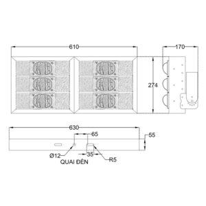 THÔNG SỐ KỸ THUẬT ĐÈN LED SÂN BÓNG 300W