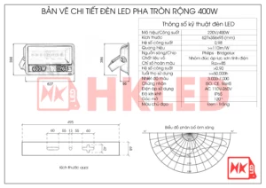 Đèn LED chiếu biển quảng cáo 400w