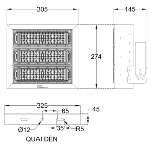 Đèn LED sân pickleball 150w