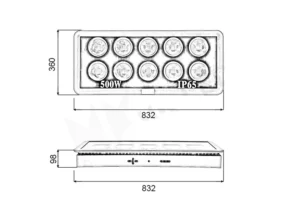 đèn led pha ly 500w