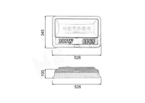 ĐÈN LED CHIẾU BIỂN HIỆU 300W