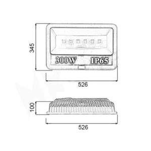 ĐÈN LED CHIẾU BIỂN HIỆU 300W