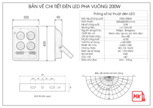 Thông số hệ thống chiếu sáng sân pickleball