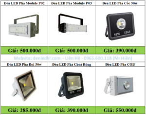 Báo Giá Đèn LED Sân Pickleball 50w