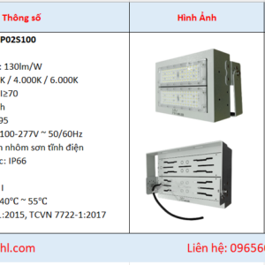 Báo Giá Đèn LED Sân Pickleball 100w denledhl liên hệ 0965600118