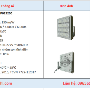 Báo Giá Đèn LED Dùng Cho Sân Pickleball 200w denledhl liên hệ 0965600118