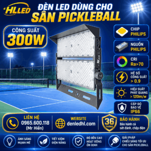 Đèn dùng cho sân pickleball 300w denledhl liên hệ 0965600118