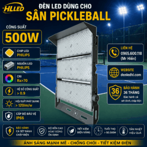 Đèn Dùng Cho Sân Pickleball 500w denledhl liên hệ 0965600118