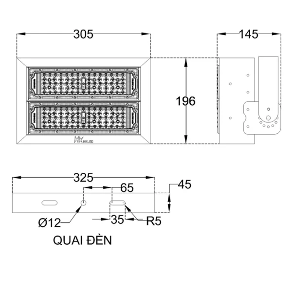 Thông Số Đèn LED Chiếu Sân tennis 100w