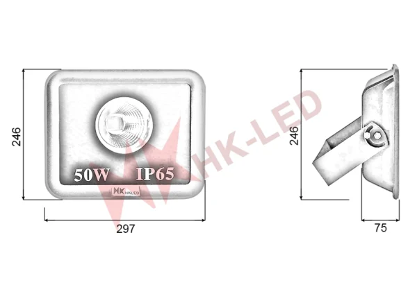 Thông số thiết kế chiếu sáng sân bóng 50w