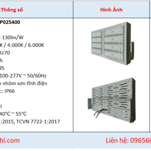 Báo giá đèn LED sân tennis 400w denledhl liên hệ 0965600118