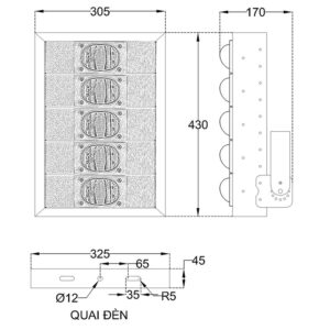 THÔNG SỐ KỸ THUẬT ĐÈN LED SÂN BÓNG 250W