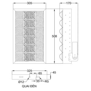 THÔNG SỐ KỸ THUẬT ĐÈN LED SÂN BÓNG 300W