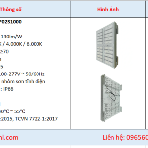 Báo giá đèn LED sân tennis 1000w denledhl liên hệ 0965600118