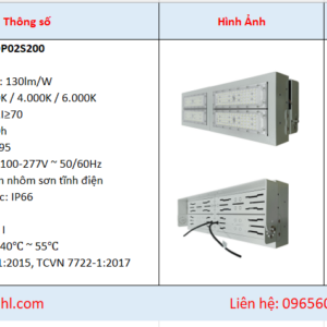 Báo giá đèn sân tennis 200w lắp ngang denledhl liên hệ 0965600118